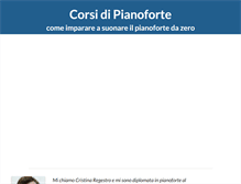 Tablet Screenshot of corsidipianoforte.com